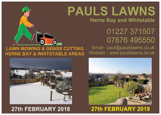 February 2019 vs February 2018 - What a difference a year makes!. Feb 2018 saw snow from "Beast