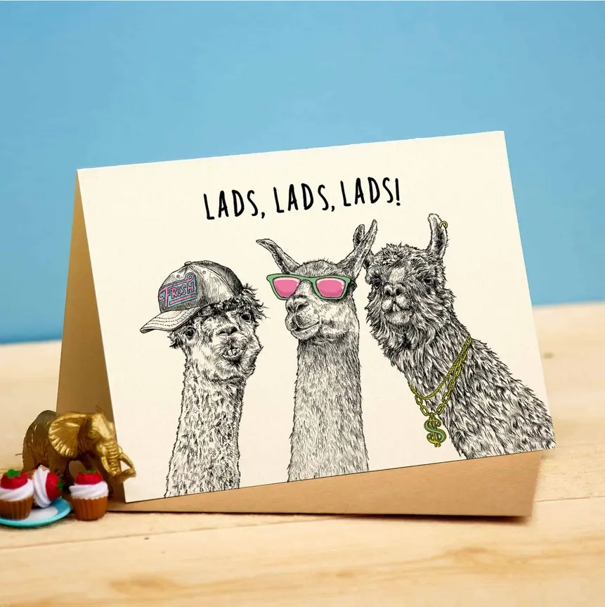 Lads, Lads, Lads! Llama Card