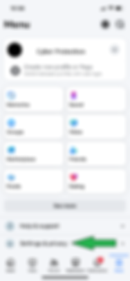A picture showing where to click in order to follow instructions given in the right column.