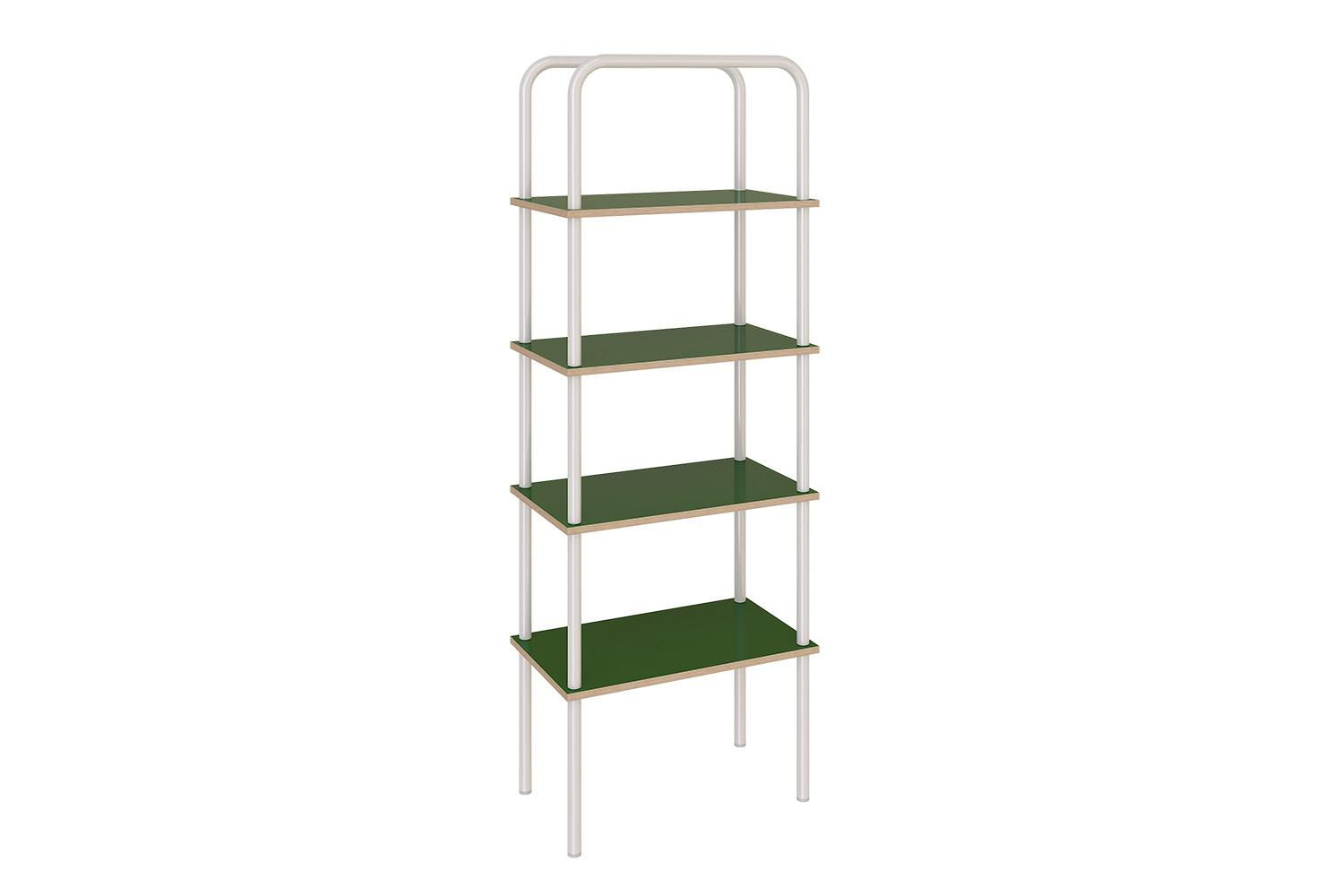 Sistema de estantería vertical de tres niveles