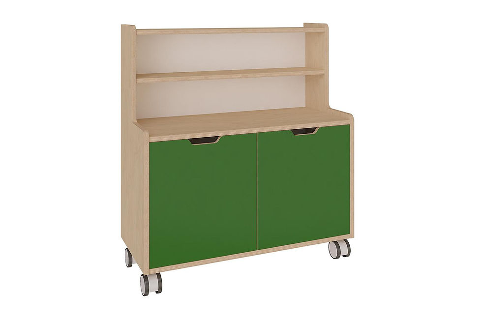 Mueble de cocina infantil con estante superior