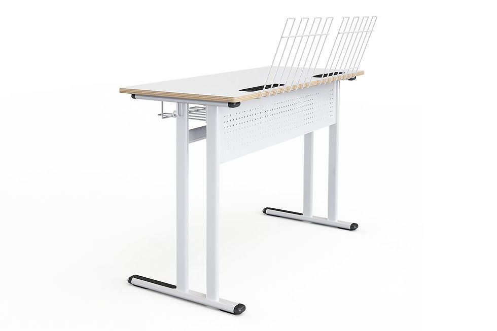 Thumbnail: Mesa Galaxy doble de música laminado panel metálico