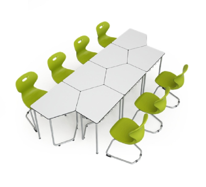 Miniatura: Mesa modular pentagonal agrupable