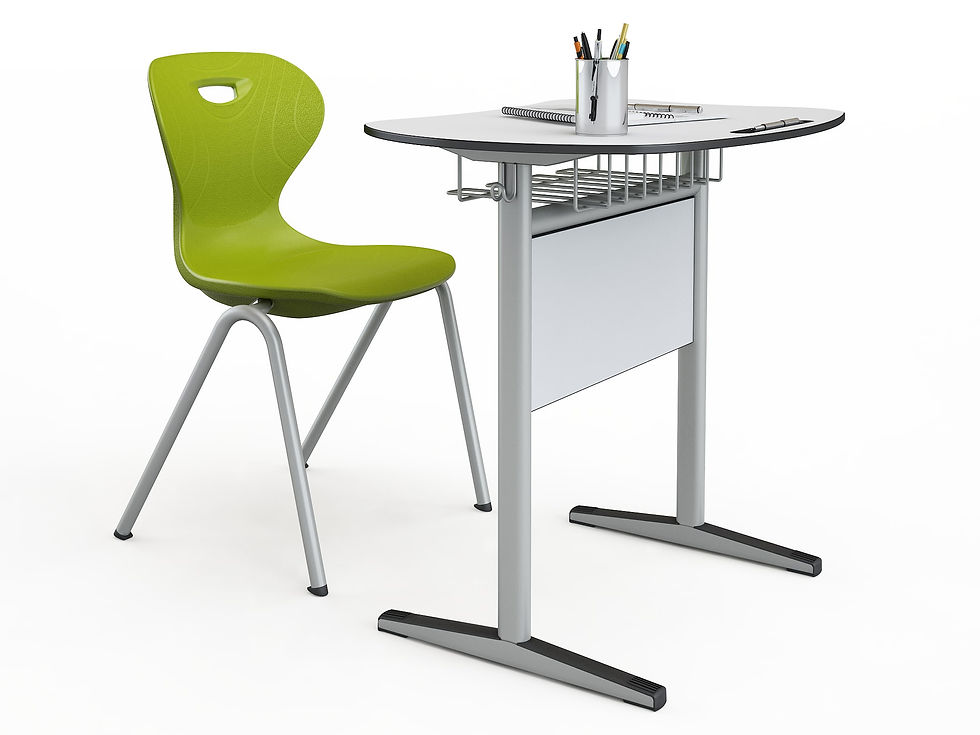 Thumbnail: Pupitre Mars individual Compact panel madera