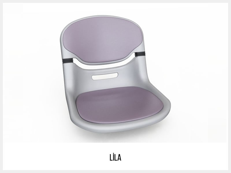 Miniatura: Silla Konfor giratoria regulable Dogus D03-1535 - Lila RAL 4009