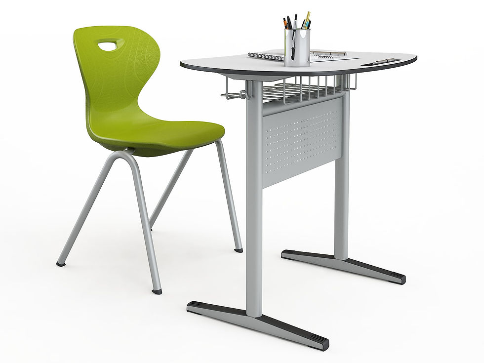 Thumbnail: Pupitre Mars individual Compact panel madera