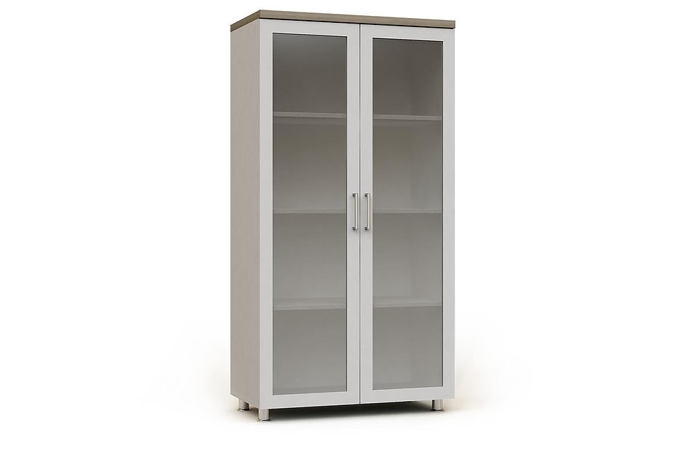 Miniatura: Armario modular alto ancho con puertas de cristal