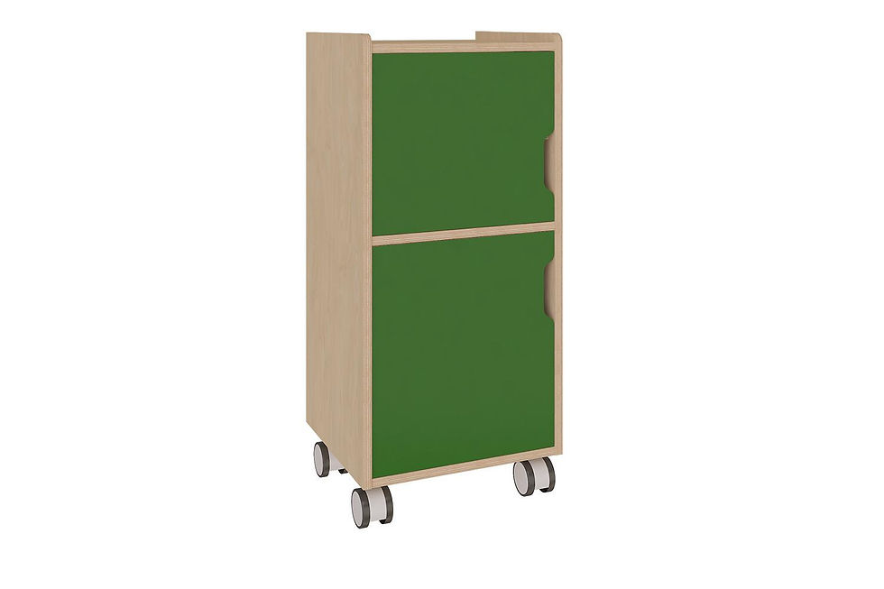 Frigorífico infantil móvil con doble puerta