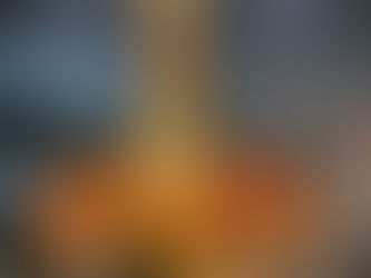 Vintage orange glasses and decanter