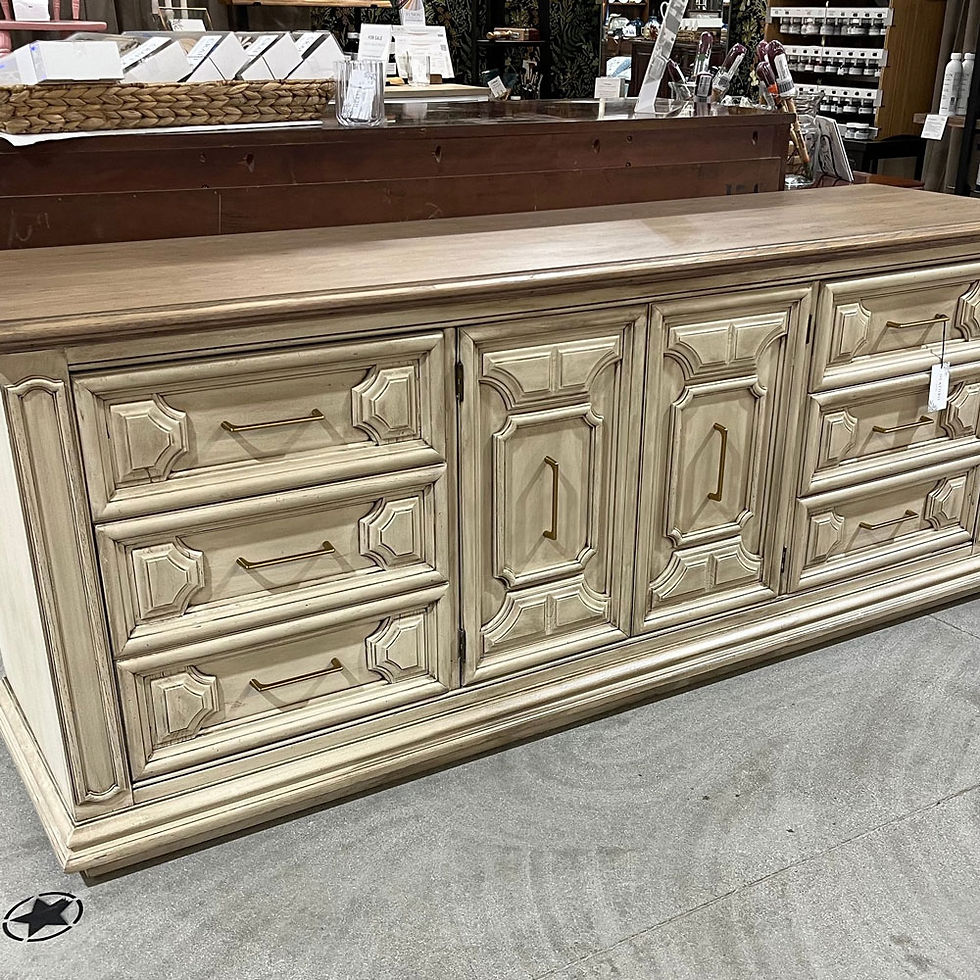 Antique wood painted cabinet