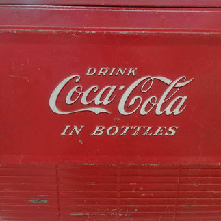 Coca-Cola metal cooler