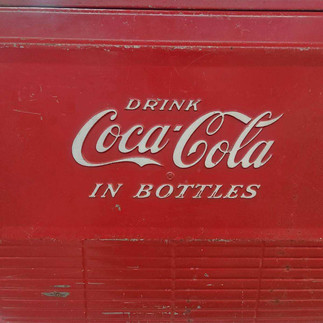Coca-Cola metal cooler