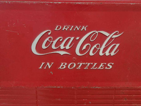 Coca-cola metal cooler