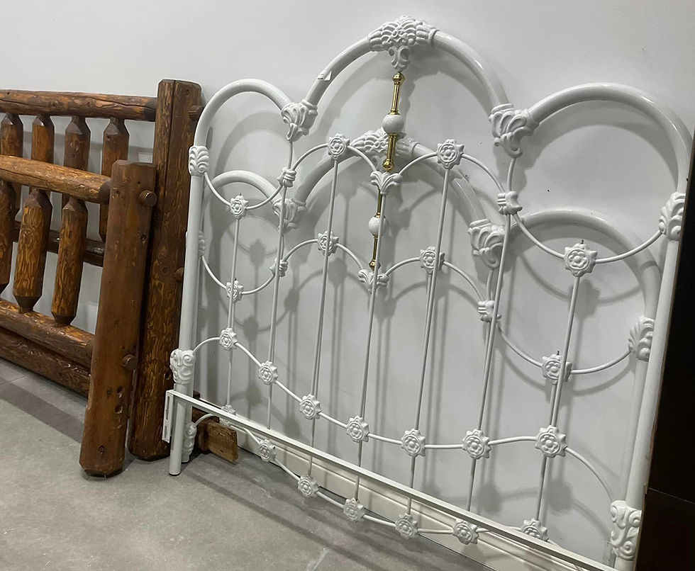 Vintage white bed frame
