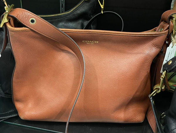 Vintage leather Coach bag