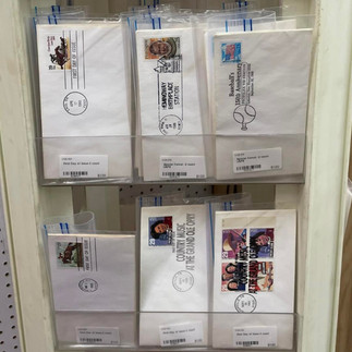 Envelopes with collectible stamps