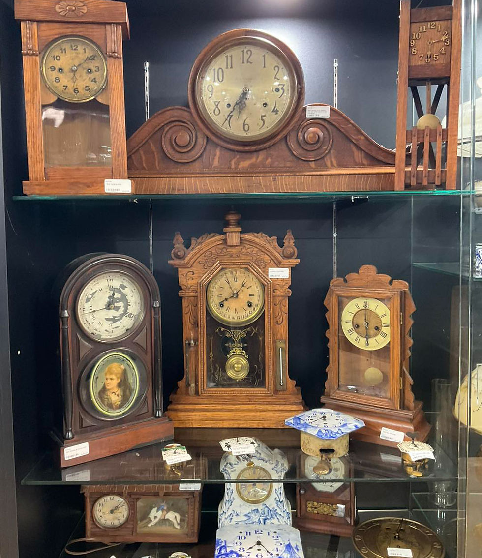 Antique clocks for mantel