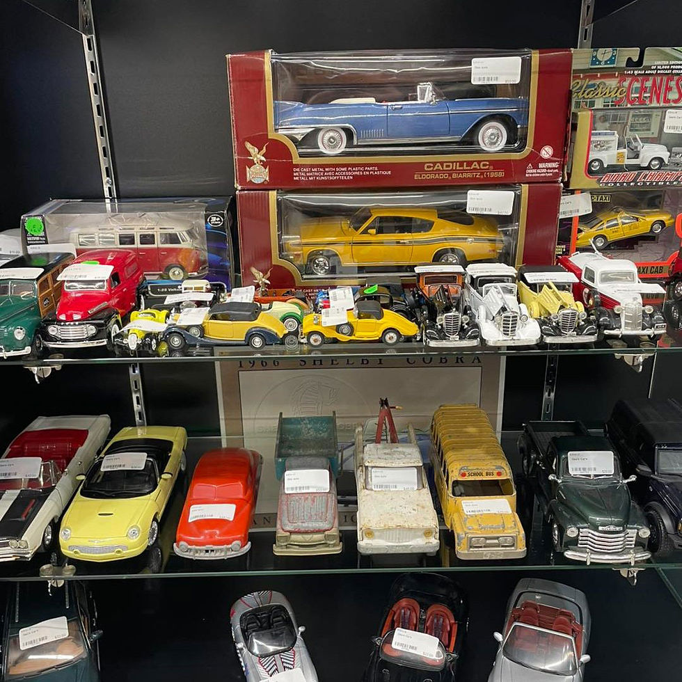 Vintage car collectibles