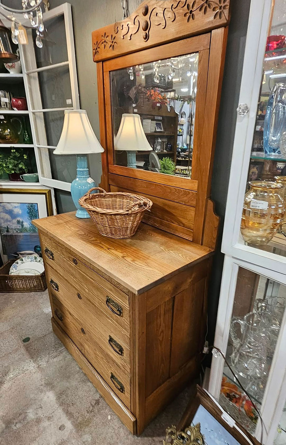 Victorian dresser with mirror
