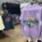 Vintage t-shirts in vendor mall booth
