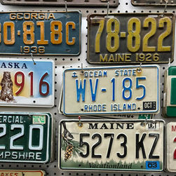 Vintage license plates