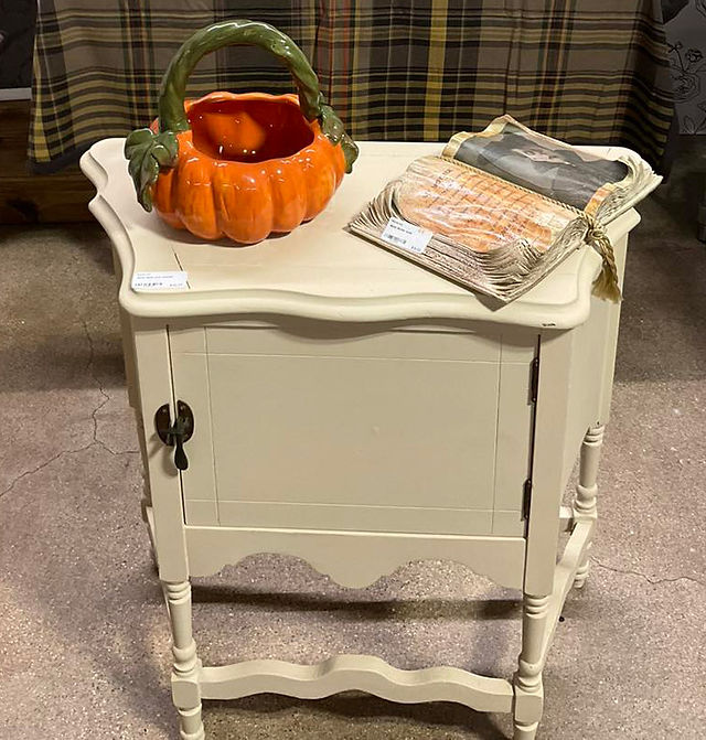 White side table