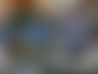 Stained glass art in antique mall booth