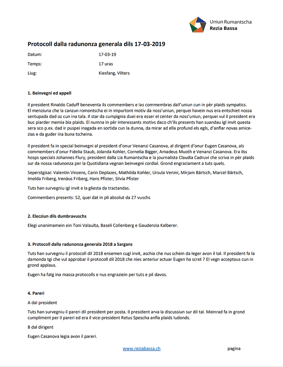 protocol radunonza generala 2019