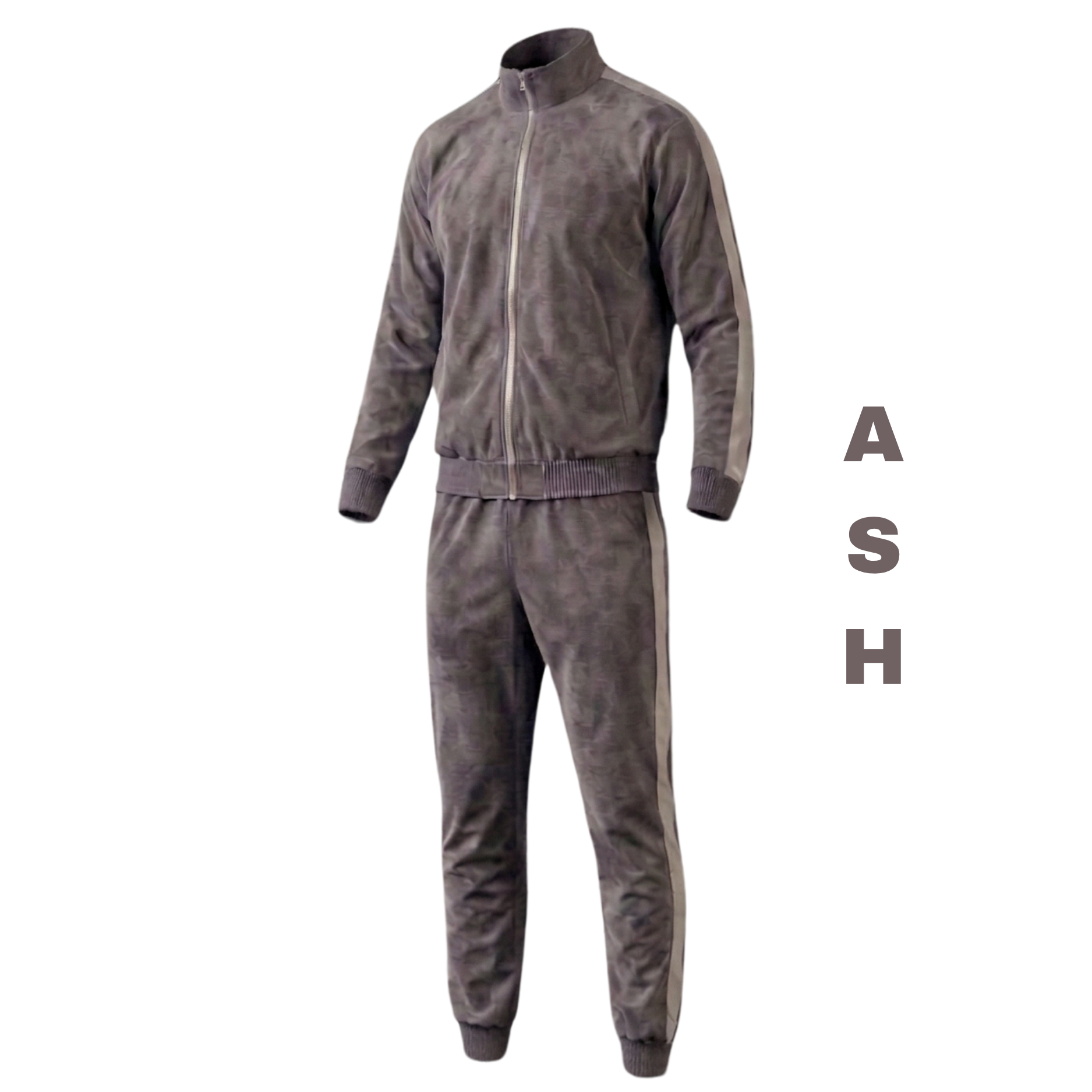 Full Suede Track Suit (grey)