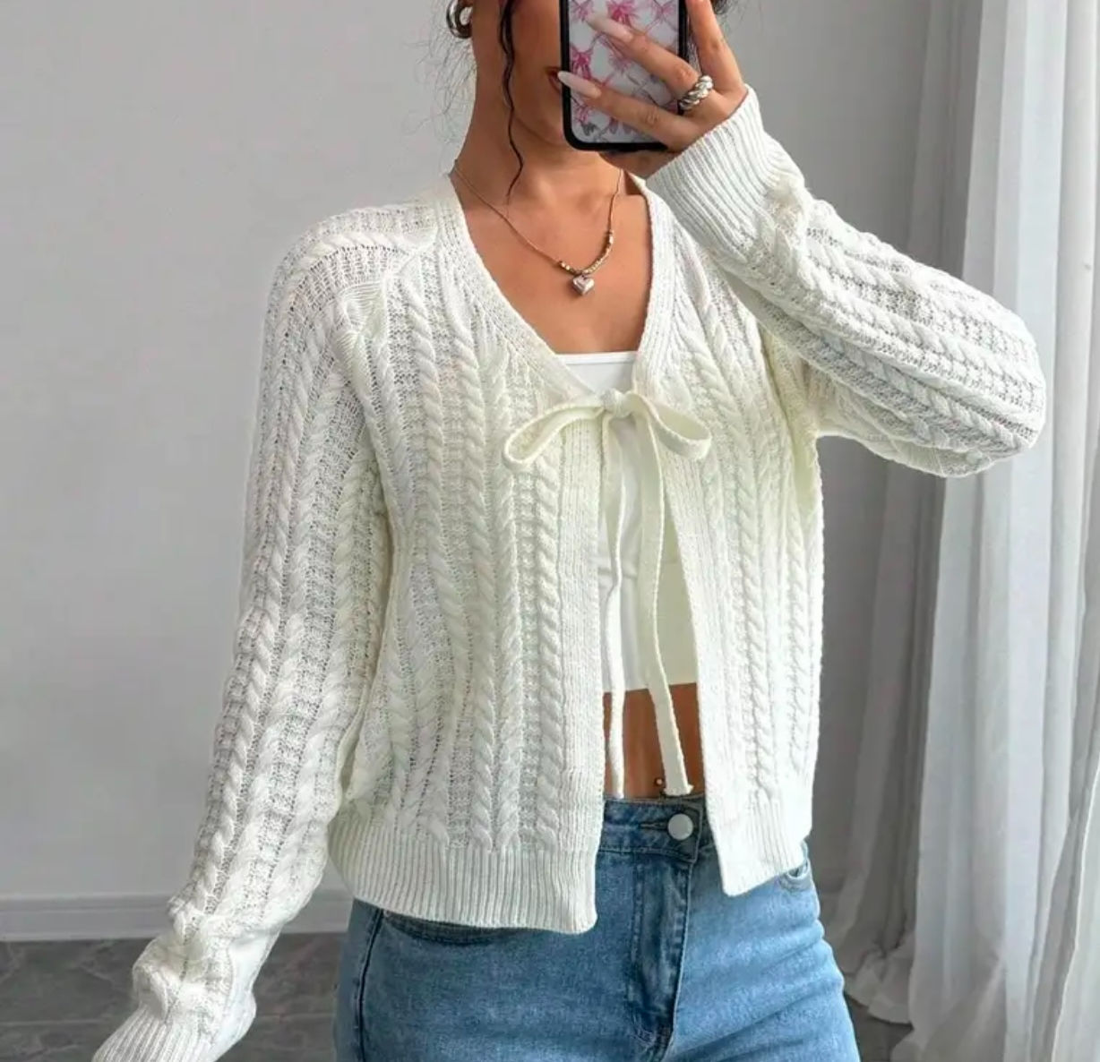 Haven Tie Front Sweater