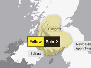 Yellow Warning For Rain issued Across Ayrshire