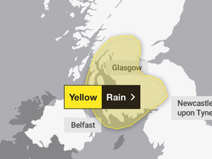 Yellow Warning For Rain issued Across Ayrshire