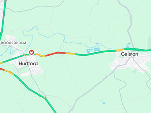 A71 Closed Between Hurlford & Galston Due to an RTC