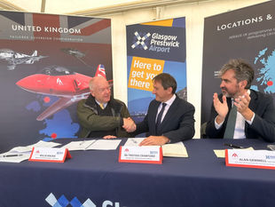 Red Arrows bring cheer to Ayrshire and the new Prestwick built Red Arrows replacement came a step closer on Saturday