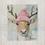 Thumbnail: Sweet Winter Deer in Pink by Tiffany Bohrer - Throw Blanket