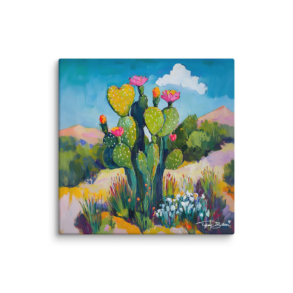 Thumbnail: Sweetheart Cactus by Tiffany Bohrer - Archival Giclee Canvas