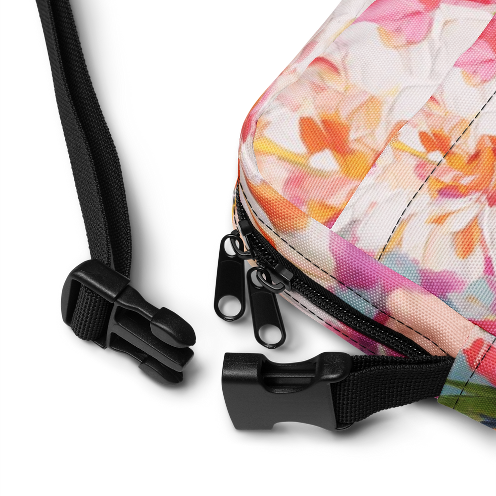 Thumbnail: Painted Floral by Tiffany Bohrer Utility crossbody bag