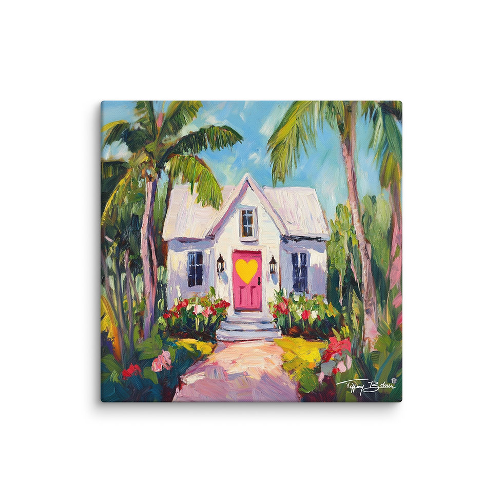 Thumbnail: Coastal Love House II by Tiffany Bohrer - Archival Giclee Canvas
