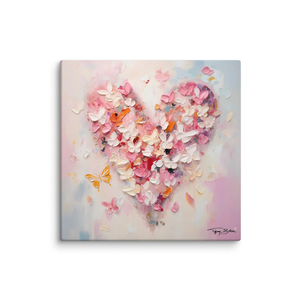 Thumbnail: Butterfly Heart by Tiffany Bohrer - Archival Giclee Canvas