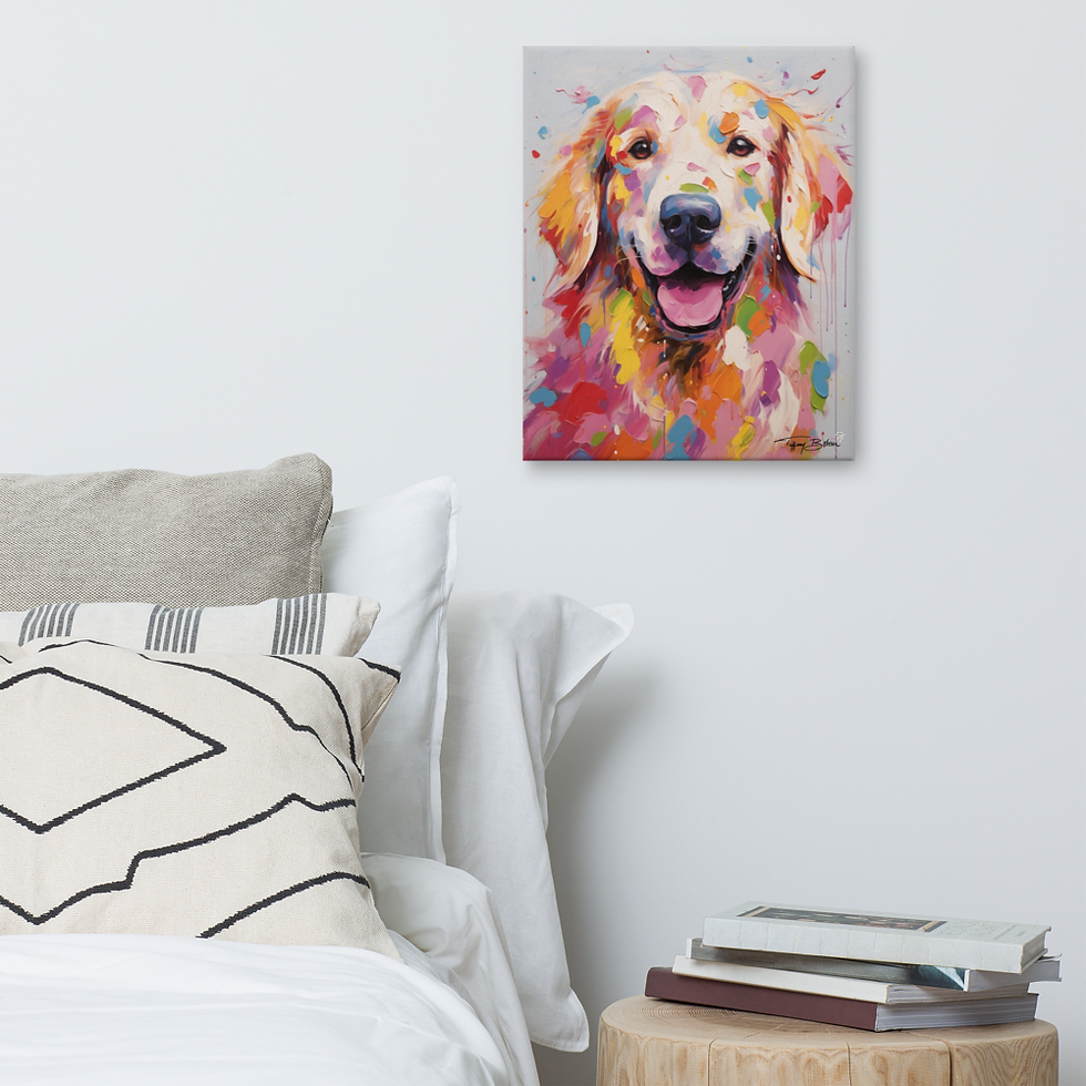 Thumbnail: Happy Golden by Tiffany Bohrer - 16x20 Giclee Canvas