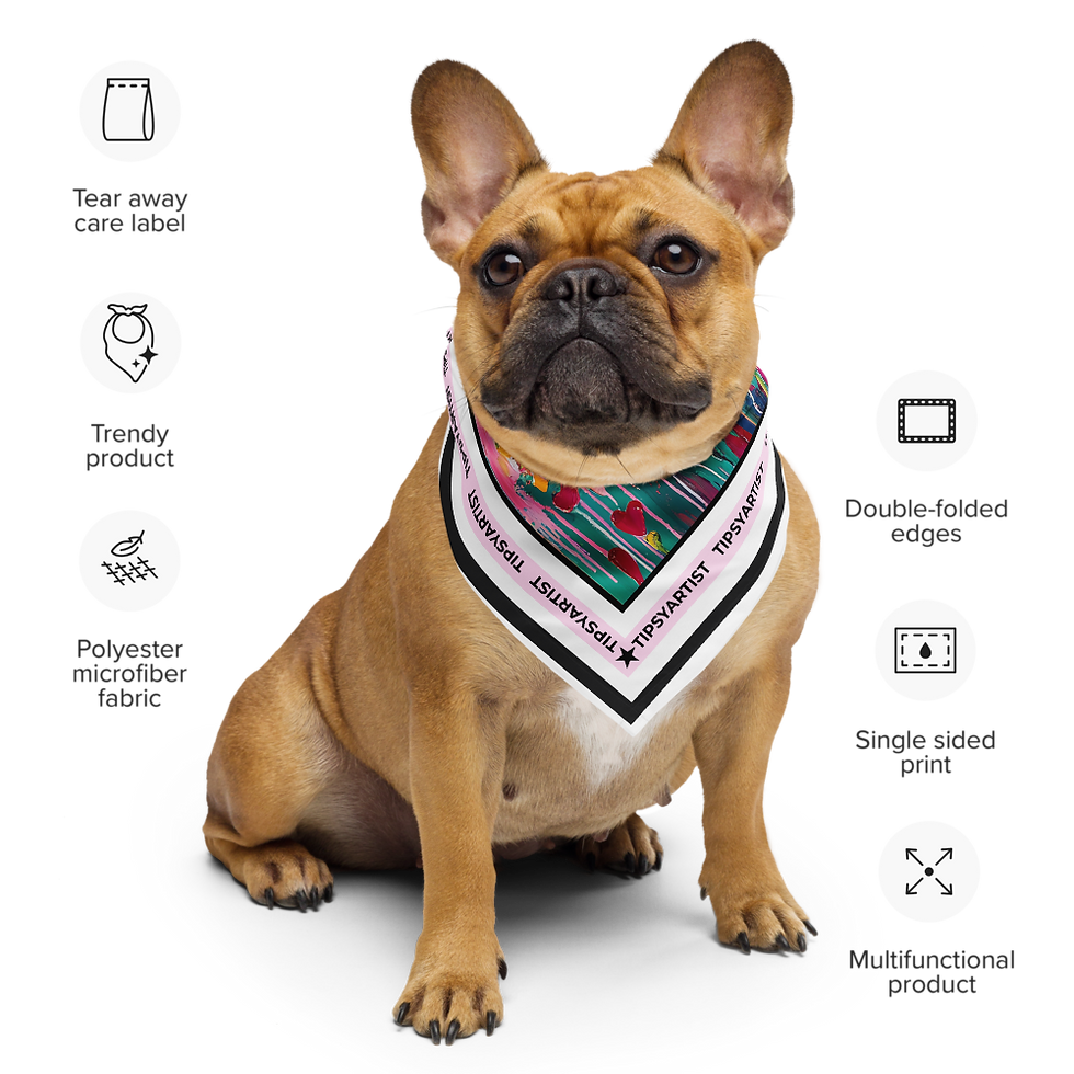 Thumbnail: Love Sunflower All-over print bandana - Multiple Sizes