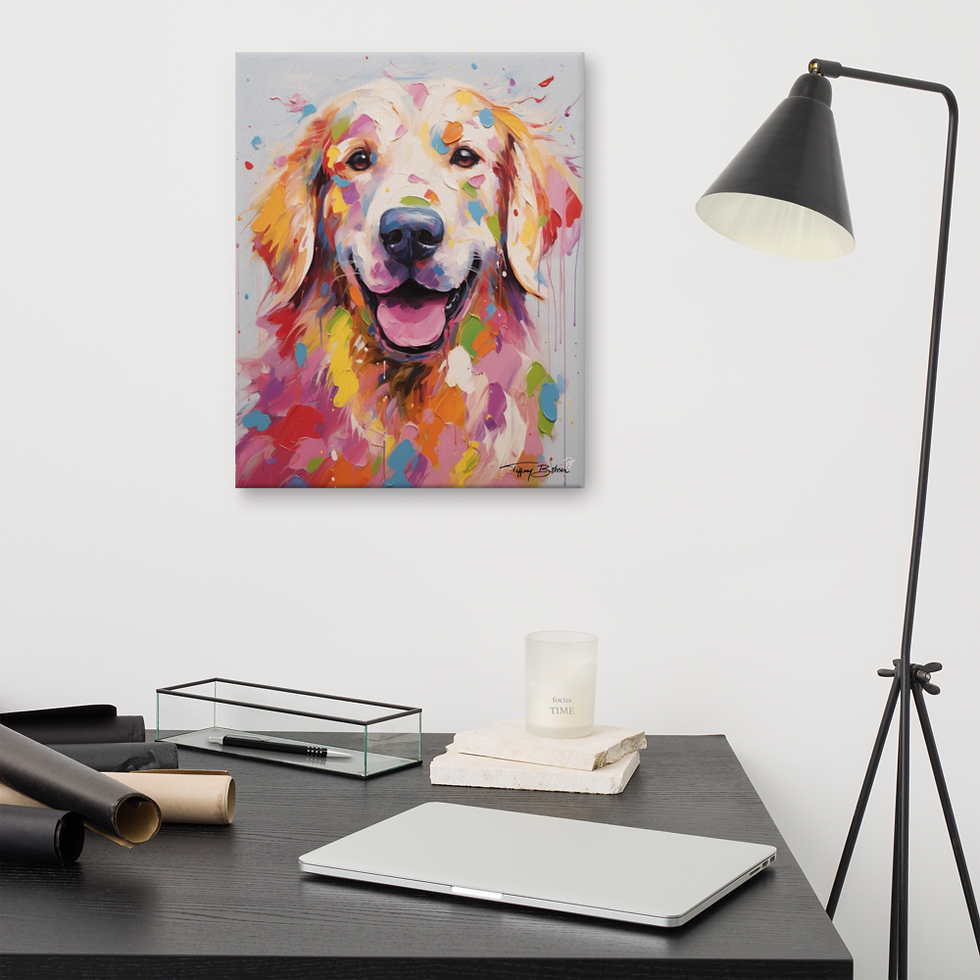 Thumbnail: Happy Golden by Tiffany Bohrer - 16x20 Giclee Canvas