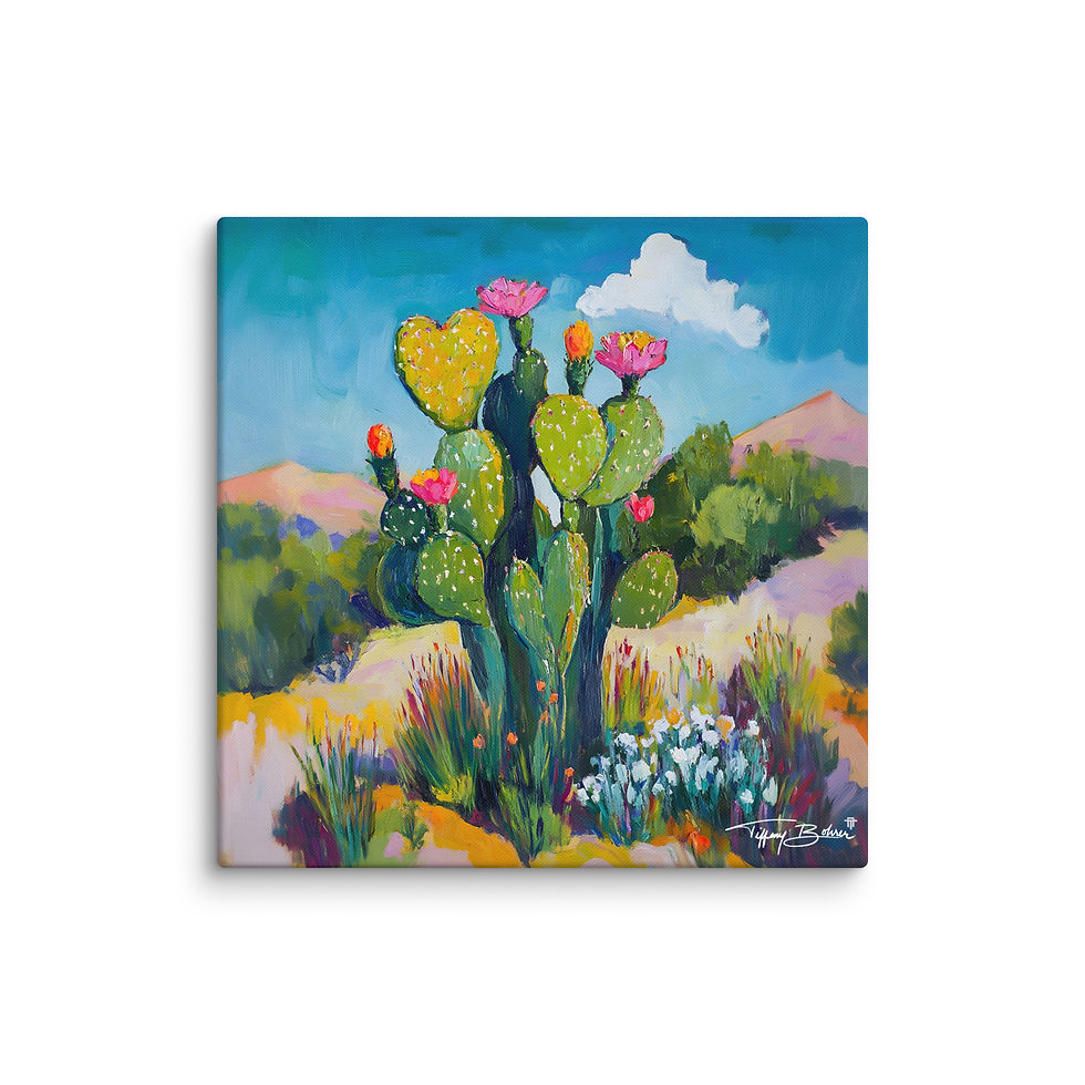 Thumbnail: Sweetheart Cactus by Tiffany Bohrer - Archival Giclee Canvas