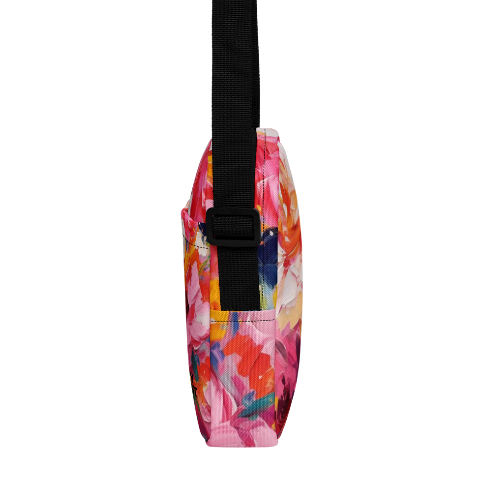 Thumbnail: Painted Floral by Tiffany Bohrer Utility crossbody bag