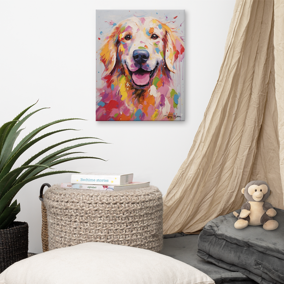 Thumbnail: Happy Golden by Tiffany Bohrer - 16x20 Giclee Canvas