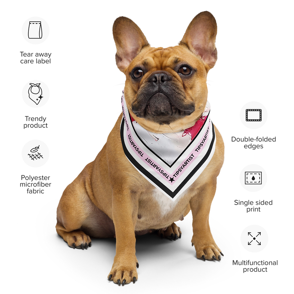 Thumbnail: Capri Dolce Vita Tipsy Artist All-over print bandana - Multiple Sizes