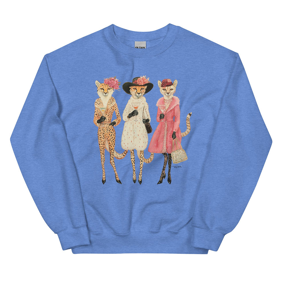 Thumbnail: Cocktail Cats by Tiffany Bohrer - Unisex Sweatshirt