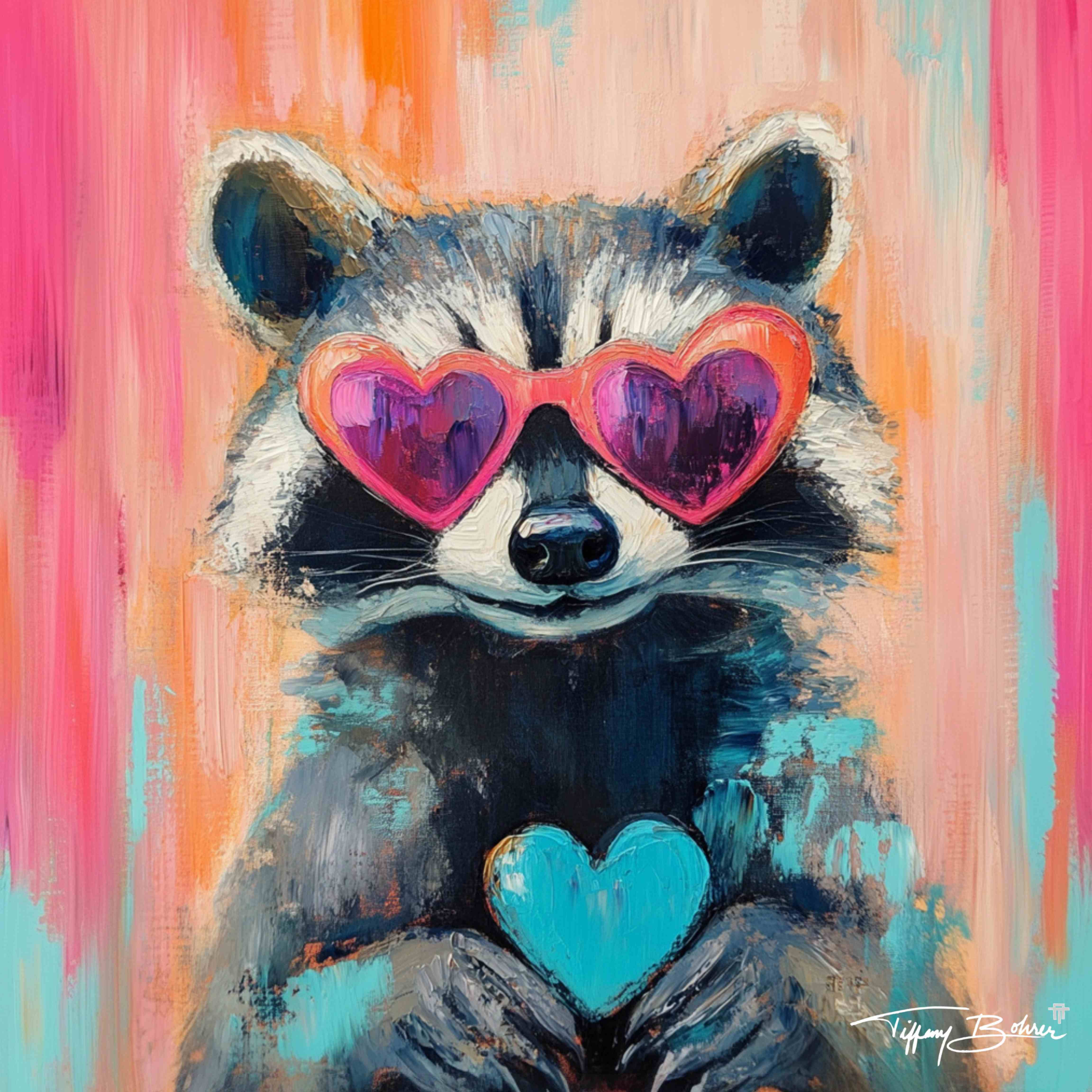 Raccoon Heart ~ Painting Kit