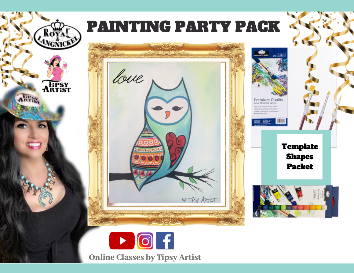 Barn Owl ~ Painting Party Pack