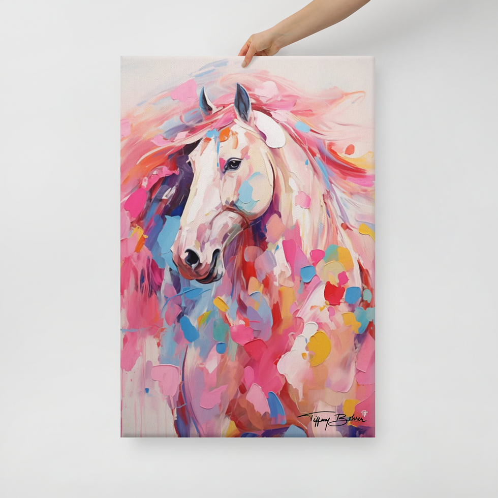 Thumbnail: Carried Away Horse by Tiffany Bohrer - 24x36 Giclee Canvas